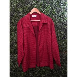 Easy Spirit, Vintage blazer, Red, no size tag Women’s Size 3XL see measurements